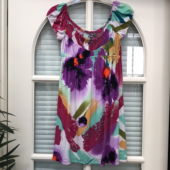 👗 Bright Multi-Color Dress From Nordstroms. - Picture 8 of 9